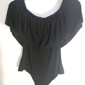 Black off the shoulder body Blouse